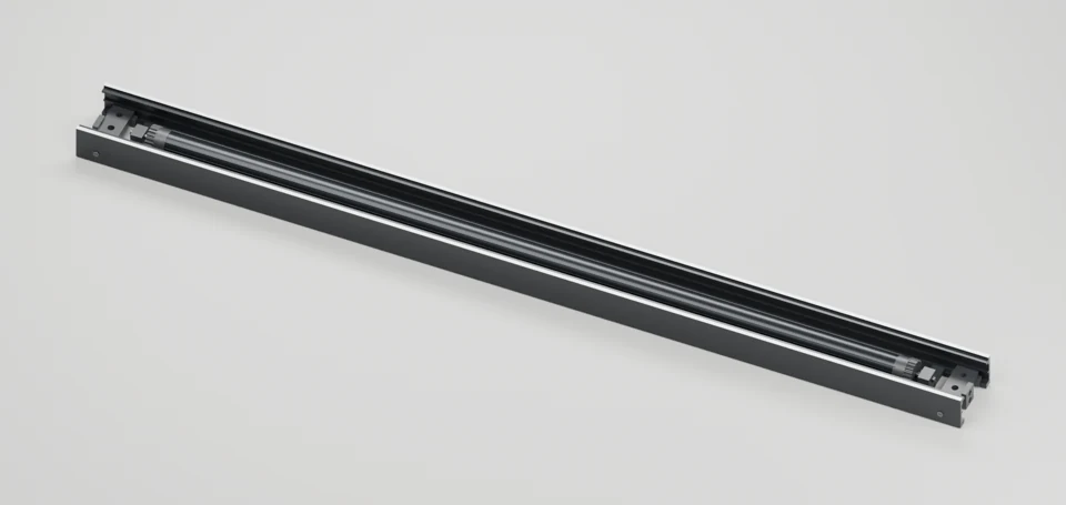 Single-flange linear diffuser profile